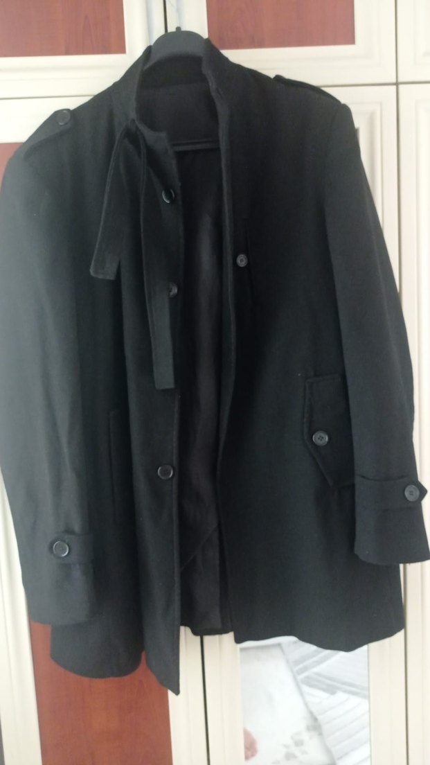 erkek süet kaşe kaban - Görsel 3