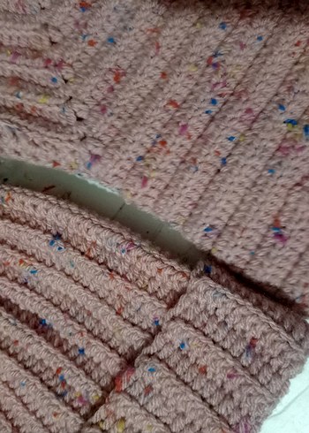 Kızlar için Pembe Örgü Hırka - Görsel 2