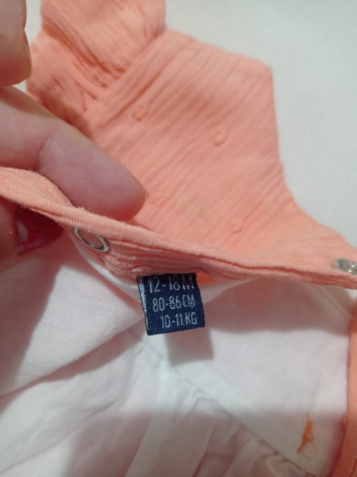 Kız Çocuk Pembe Fırfırlı V Yaka Elbise - Görsel 4