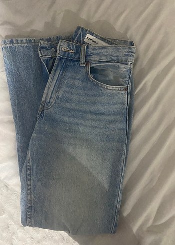 Bershka Abercrombie Acik Mavi Denim Jean