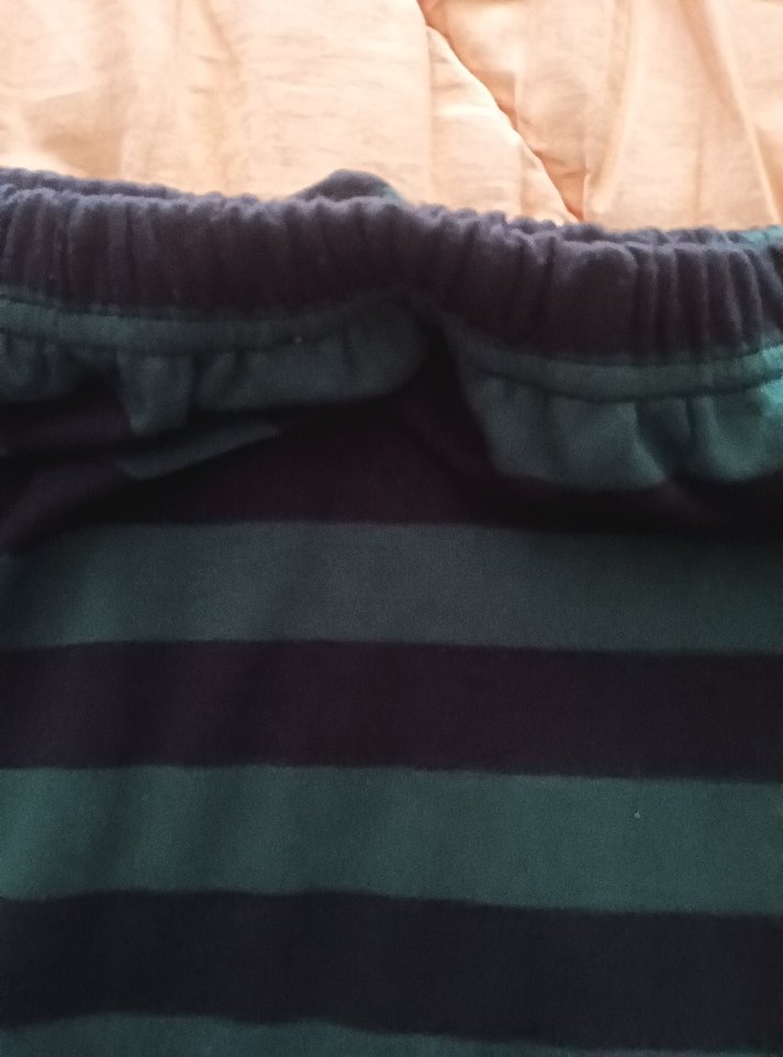 Çizgili Uzun Kadın Etek - Görsel 2