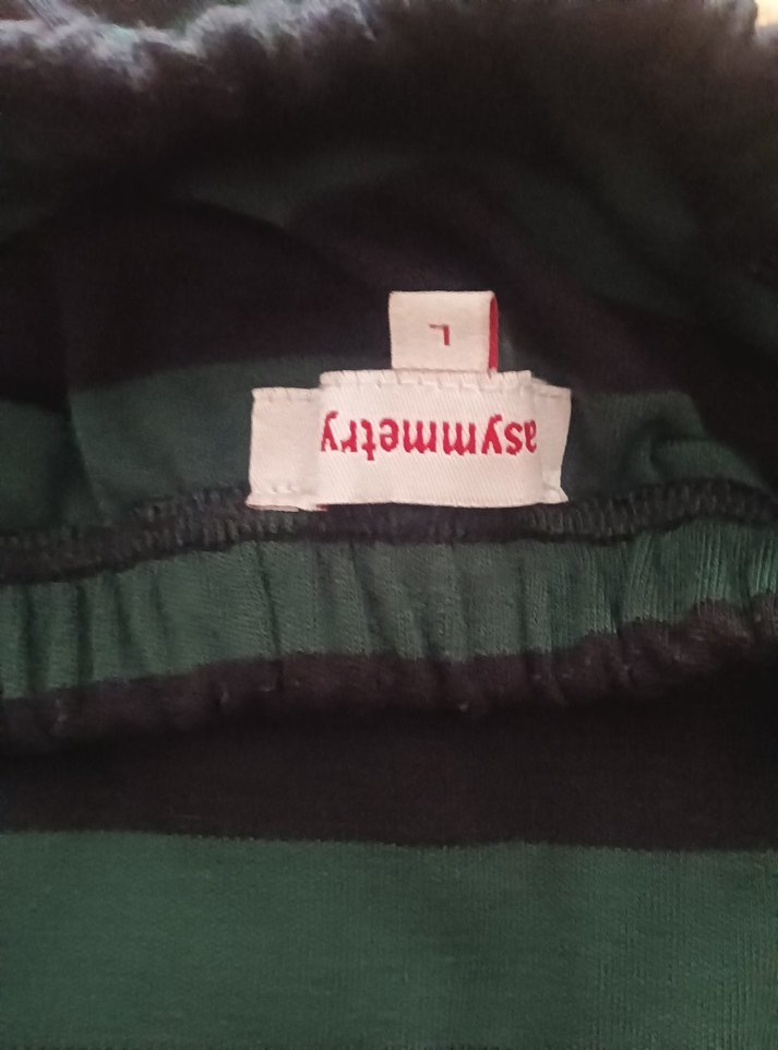 Çizgili Uzun Kadın Etek - Görsel 3