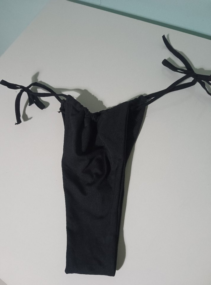 Siyah Bel Detaylı Strappy Bikini - Görsel 2