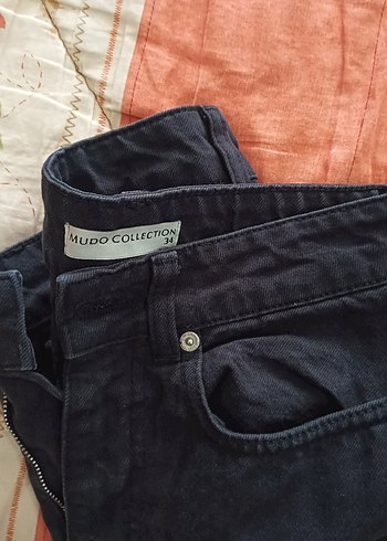 Kadın siyah Denim Normal Boy Jean - Görsel 2