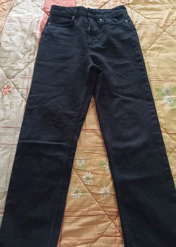 Kadın siyah Denim Normal Boy Jean - Görsel 4