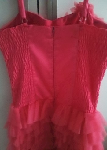 Pembe Fırfırlı Kız Çocuk Elbisesi - Görsel 4