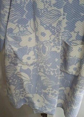 Bohem Mavi Triko Ceket - Görsel 4