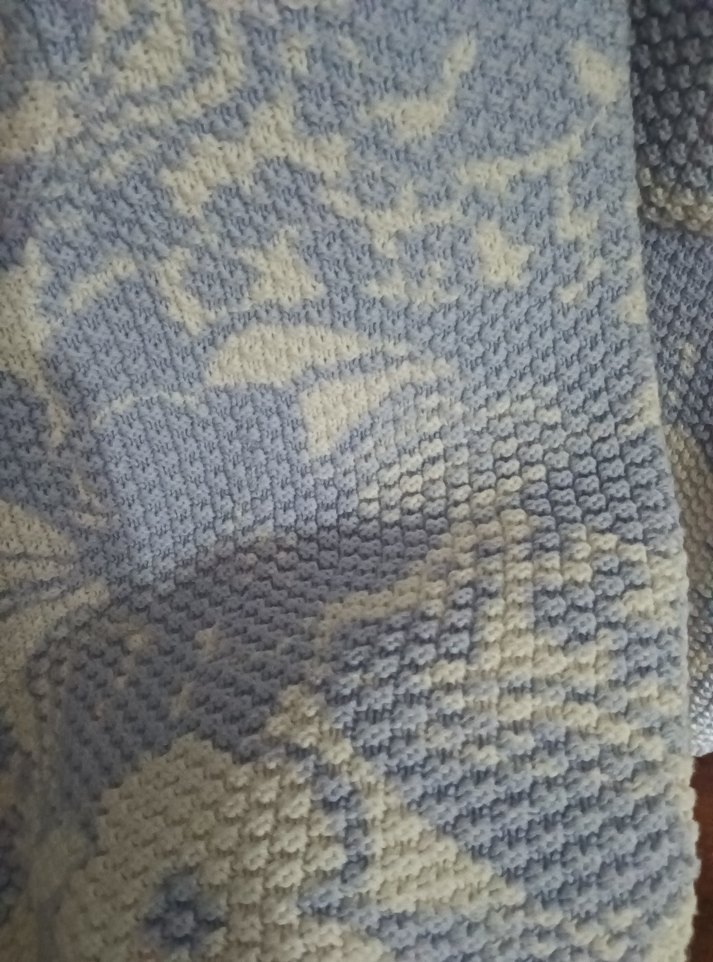 Bohem Mavi Triko Ceket - Görsel 5