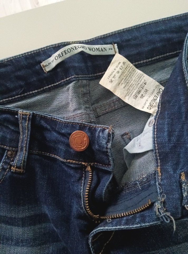 Yırtık Detaylı Lacivert Kadın Kot Pantolon - Görsel 5