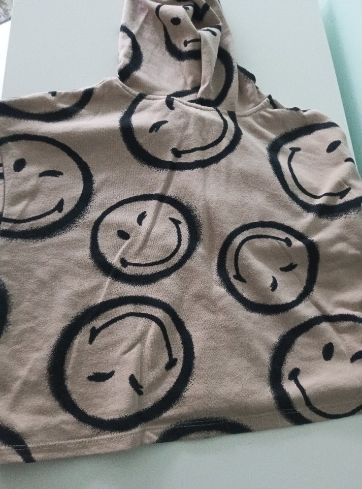 Düğmeli Bej Sweatshirt - Görsel 3