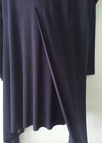 Siyah Kadın Uzun Kollu Salaş Tunik - Görsel 5