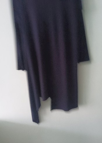 Siyah Kadın Uzun Kollu Salaş Tunik - Görsel 10