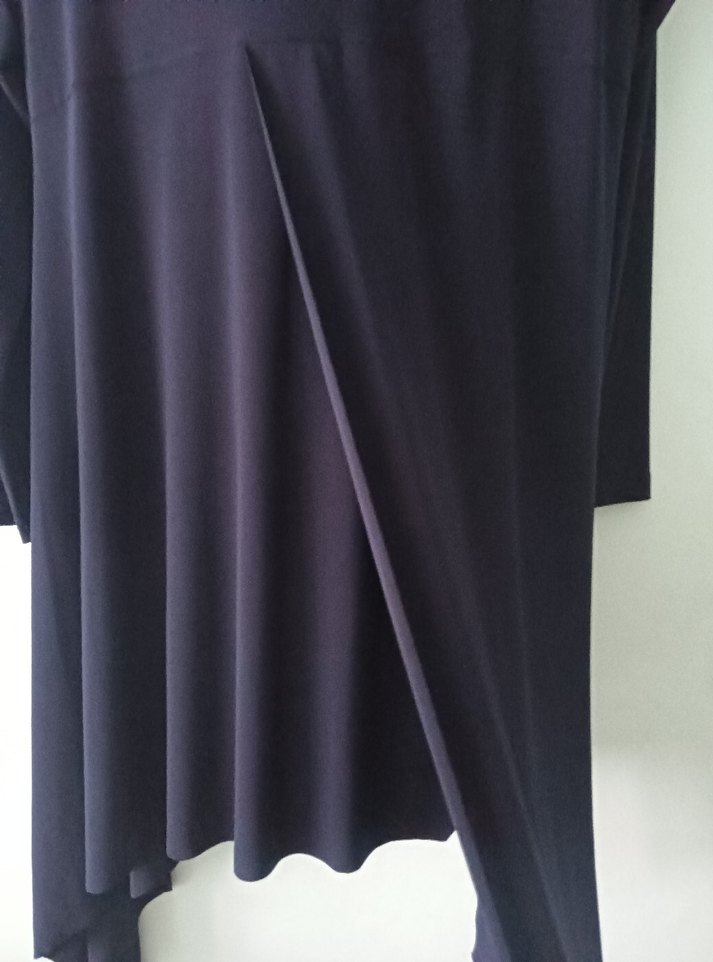 Siyah Kadın Uzun Kollu Salaş Tunik - Görsel 5