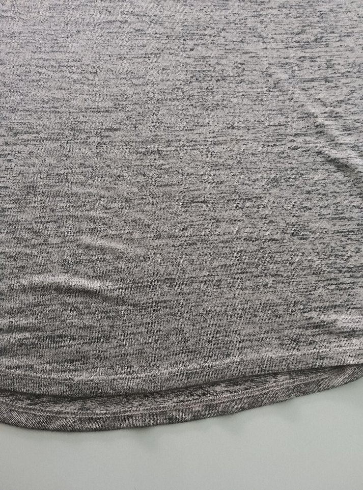 Gri Kadın Keten Düğmeli Salaş badi - Görsel 3