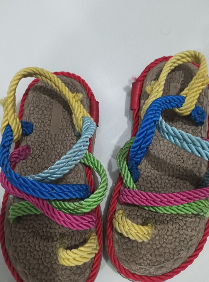 Renkli Bohem Kadın  Sandalet - Görsel 2