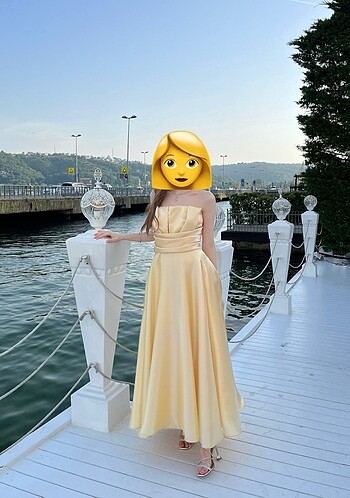 Mezuniyet Nişan Abiye Butter Yellow