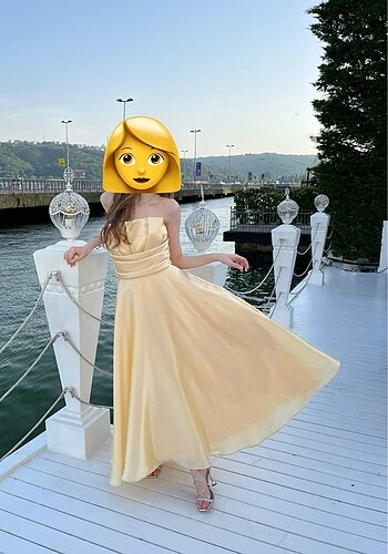 Diğer Mezuniyet Nişan Abiye Butter Yellow