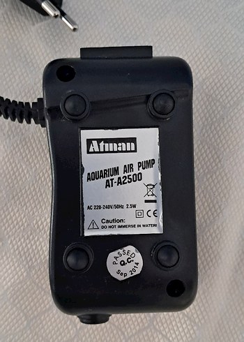  Atman At-A2500 Akvaryum İçin Tek Çıkışlı Hava Motoru