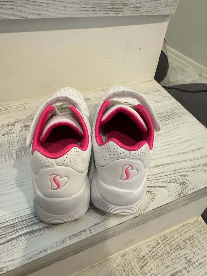 Kız Çocuk Beyaz Skechers Spor Ayakkabı - Görsel 3