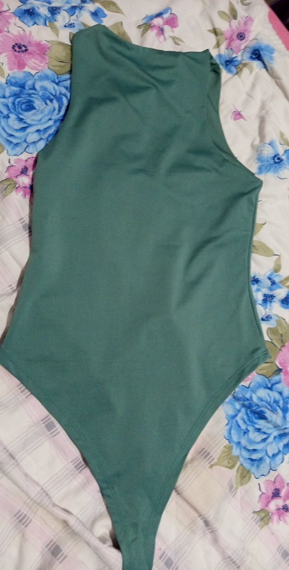 Yeşil Kolsuz Kadın Mayo - Görsel 4