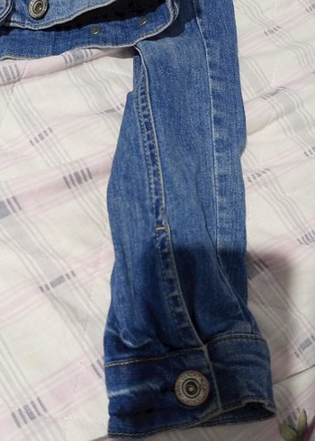 Mavi Jeans Gri Düğmeli Kadın Denim Ceket