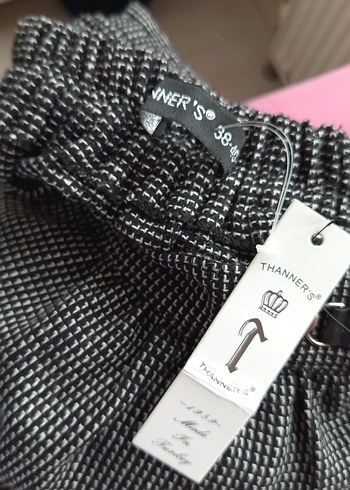 Düğmeli Gri Midi etek - Görsel 5