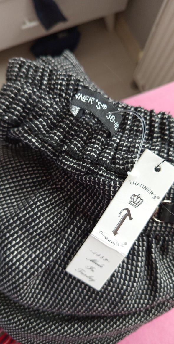 Düğmeli Gri Midi etek - Görsel 5