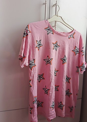 Pembe Yıldız Desenli pijama takımı - Görsel 2