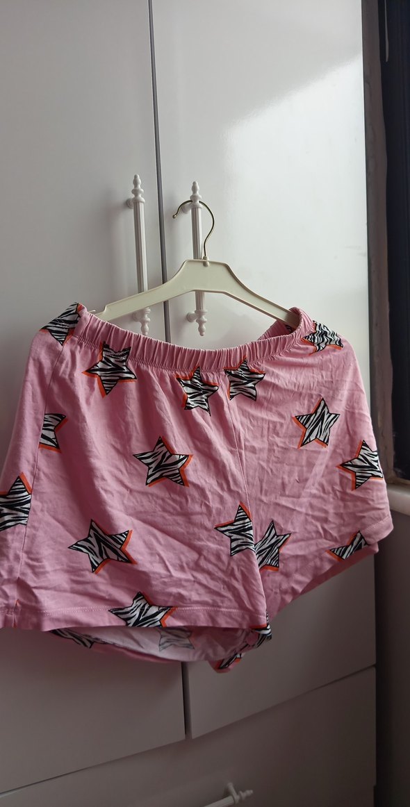 Pembe Yıldız Desenli pijama takımı - Görsel 3