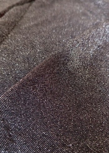 Parlak Siyah Kadın Kumaş Pantolon - Görsel 5