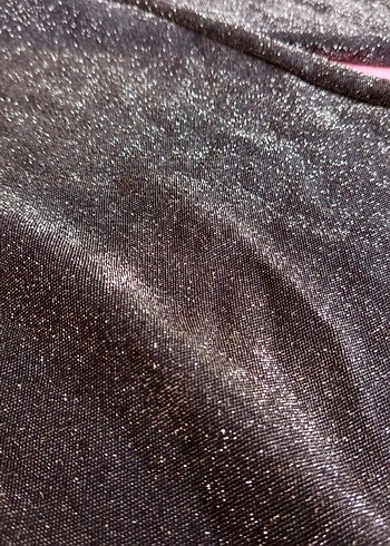 Parlak Siyah Kadın Kumaş Pantolon - Görsel 4