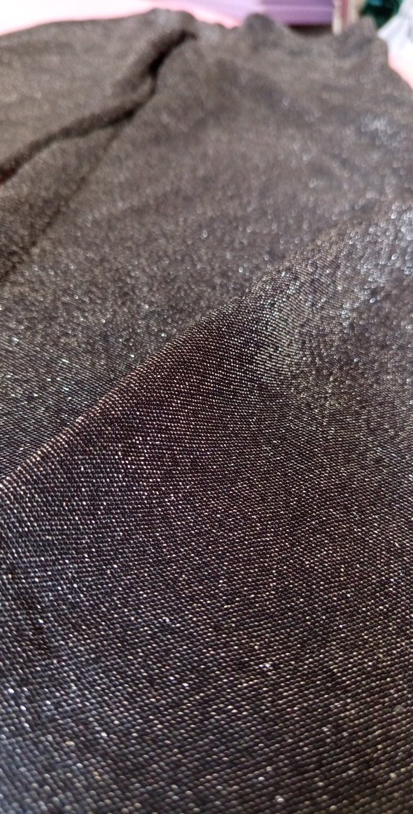 Parlak Siyah Kadın Kumaş Pantolon - Görsel 5