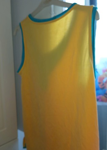 Sarı V Yaka Drapeli Hamile Bluz - Görsel 4