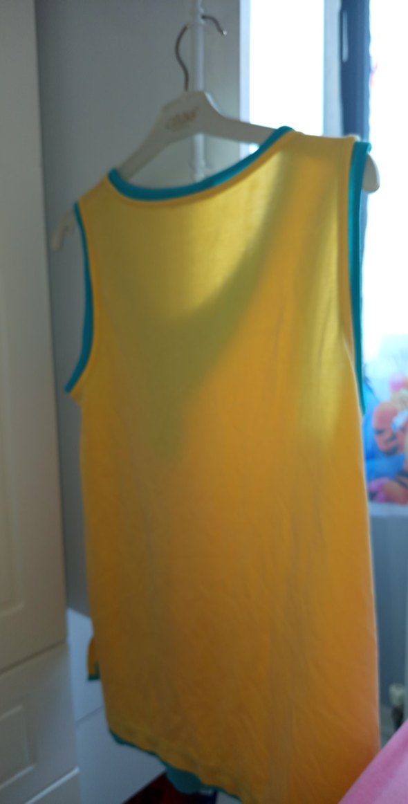 Sarı V Yaka Drapeli Hamile Bluz - Görsel 4