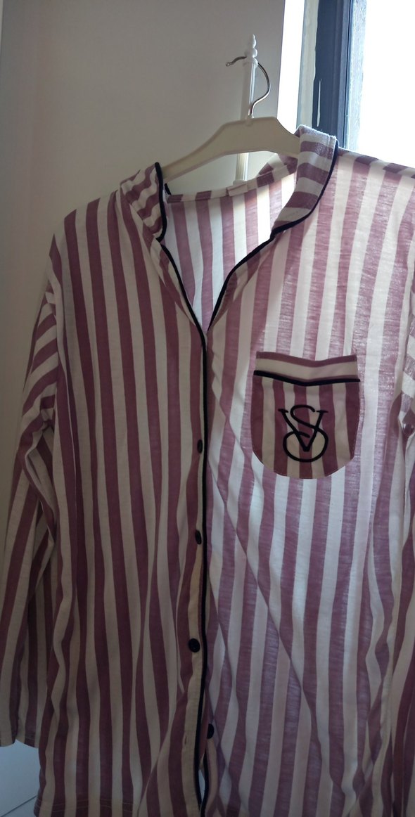 Mor Çizgili Regular Fit Kadın Takım - Görsel 3