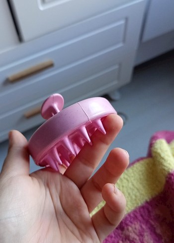 Pembe Saç Masaj Fırçası - Görsel 3