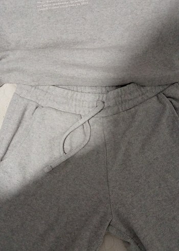 Gri Rahat Kesim Kadın Eşofman Takımı - Görsel 3