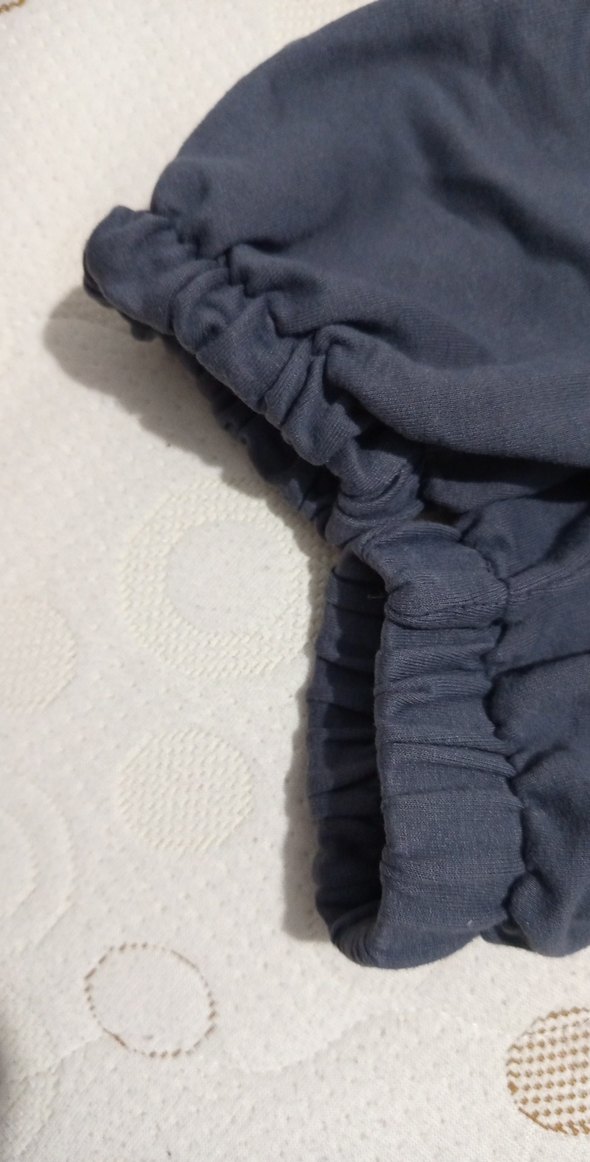 koyu tonlarda Rahat Kesim Kısa Kollu takım - Görsel 3