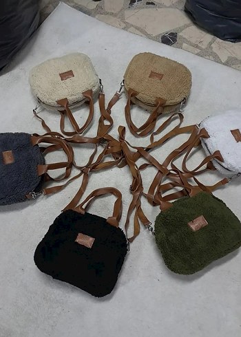 Bohem Tarz Kadın Peluş Omuz Çantası