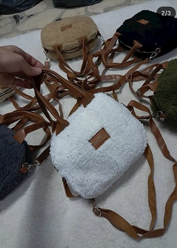 Mango Bohem Tarz Kadın Peluş Omuz Çantası