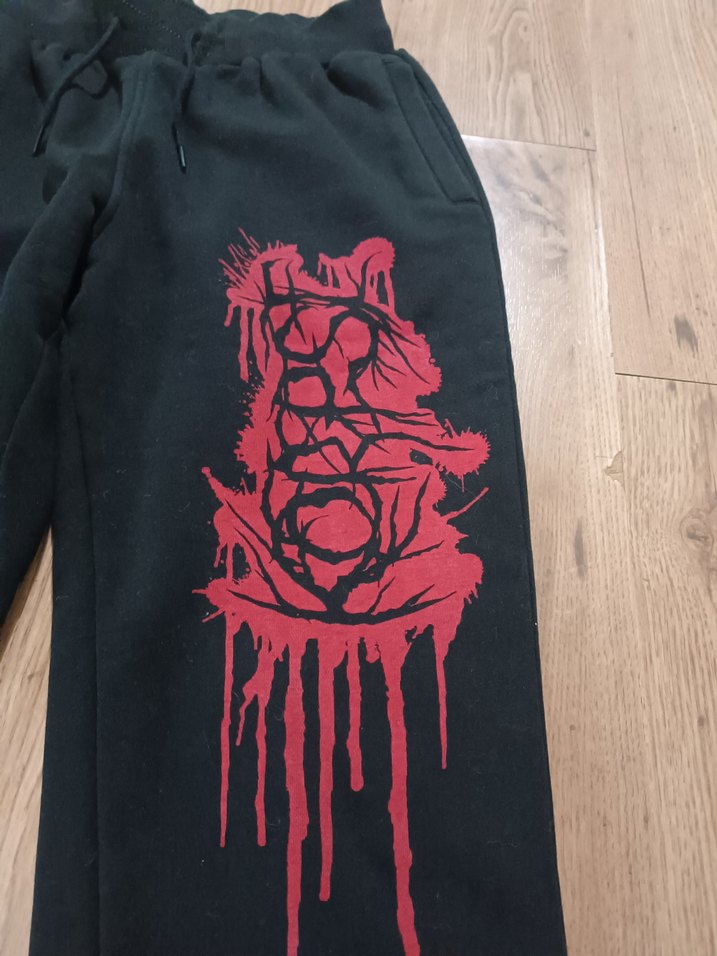 Siyah Baskılı orijinal Korpse grubu Eşofman - Görsel 2