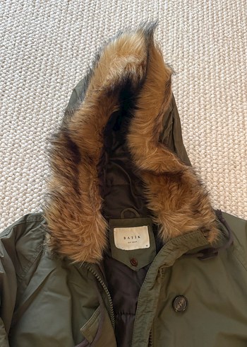 Kürklü Kapüşonlu Midi Kadın Parka - Görsel 3