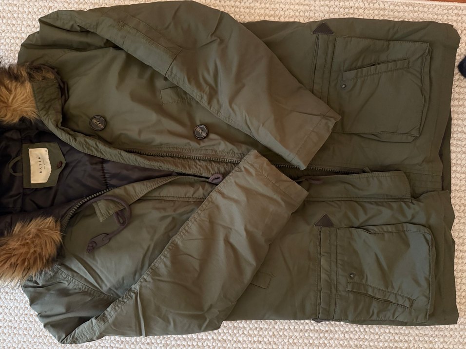 Kürklü Kapüşonlu Midi Kadın Parka - Görsel 4