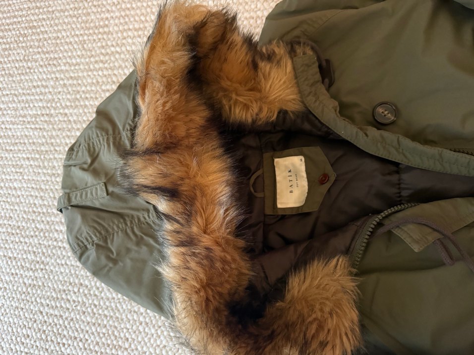 Kürklü Kapüşonlu Midi Kadın Parka - Görsel 2