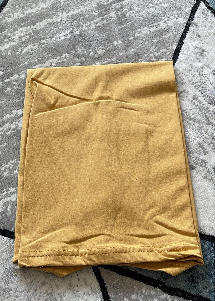 Mavi kaliteli penye kumaş Tişört - Görsel 4