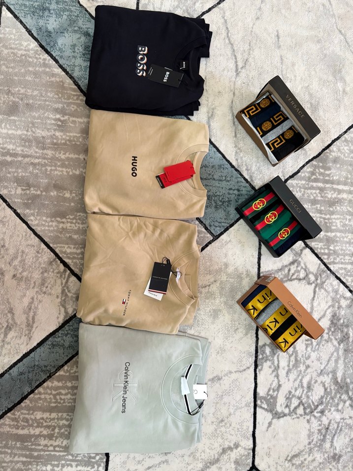 Gri Süet Erkek Sweatshirt, Uzun Kollu, Rahat Kesim - Görsel 2