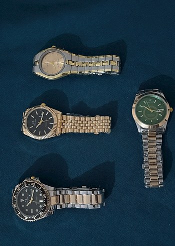 Klasik ve Çağdaş Erkek Saatleri Seti - Görsel 3