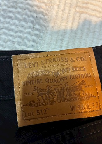 Levis Levi Strauss Co Siyah Kot Pantolon