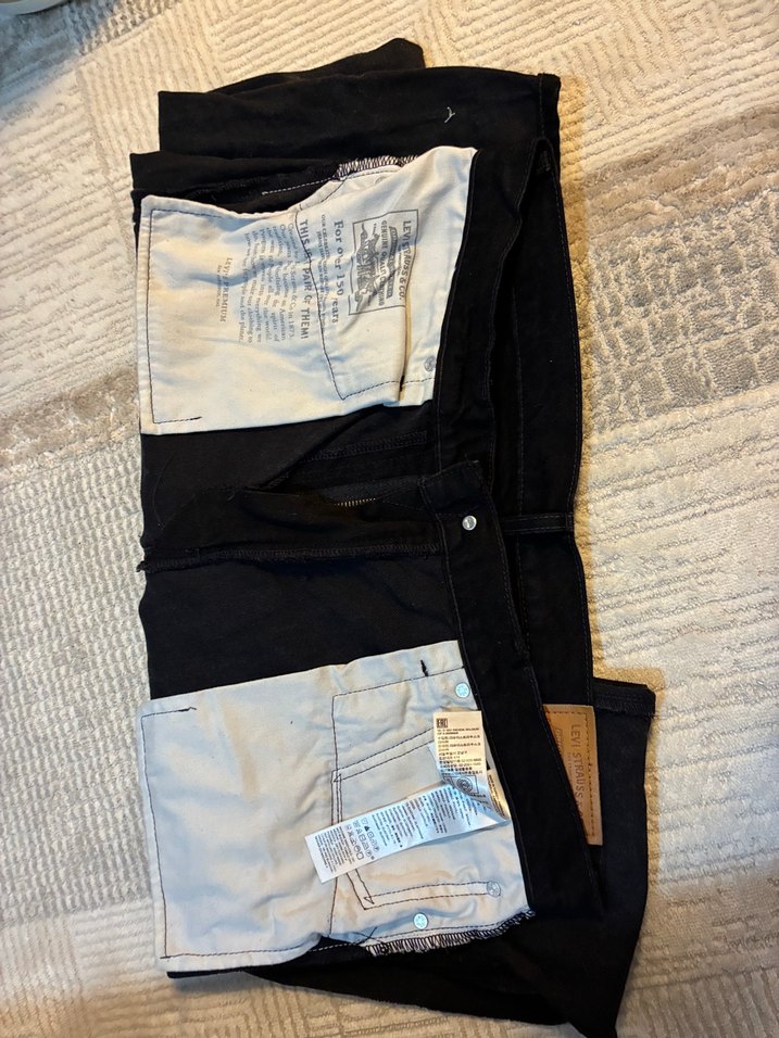 Levi Strauss & Co. Siyah Kot Pantolon — görsel 7/7