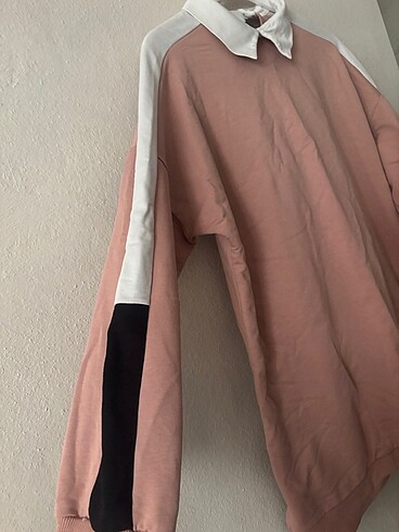 Diğer Beyaz yakalı pembe tunik